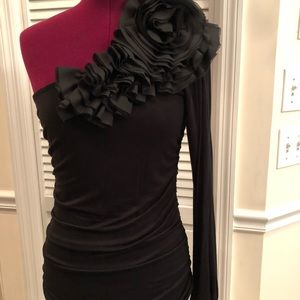 Black off the shoulder top